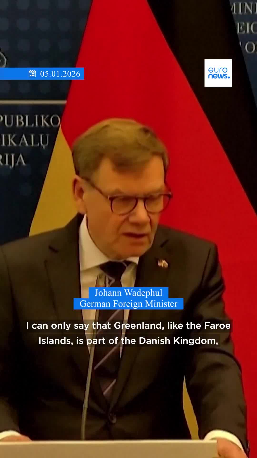 German Foreign Minister Johann Wadephul: Denmark is a member of NATO, Greenland will also be defended by NATO in principle
