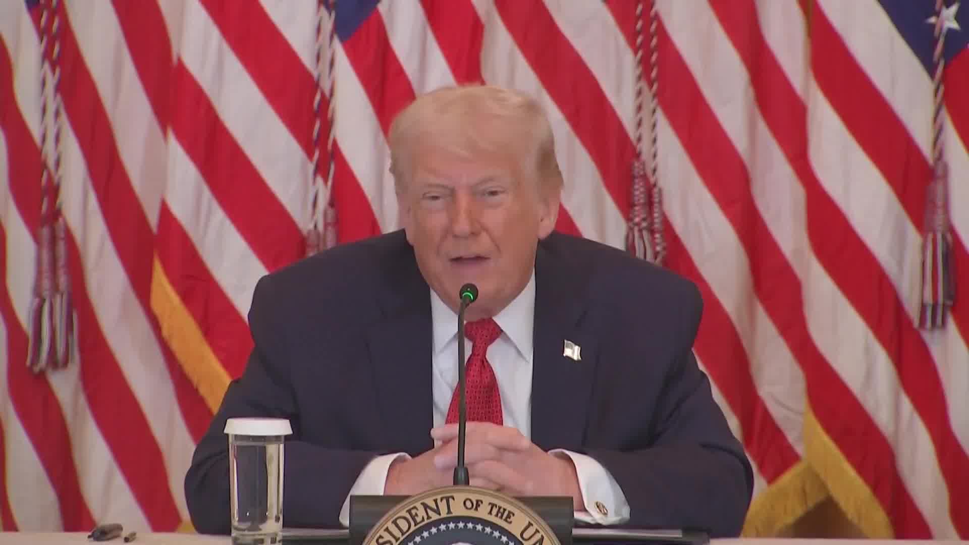 Trump:  I may put a tariff on countries if they don't go along with Greenland because we need Greenland for national security